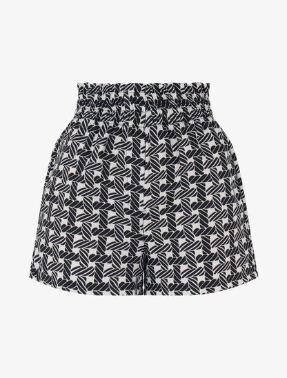 Mini short à imprimé graphique - noir - 1