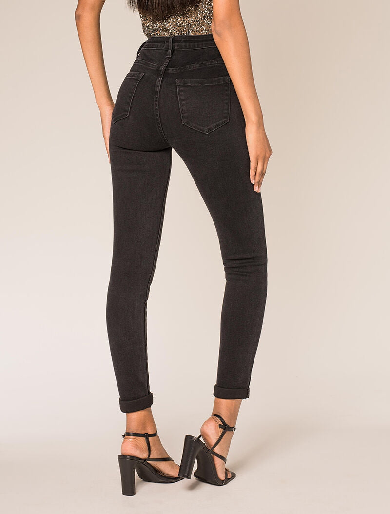 Jean skinny basique - noir - 4