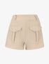 Mini short à grandes poches - beige - 1
