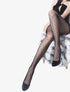 Collants en résille effet losanges - noir - 1