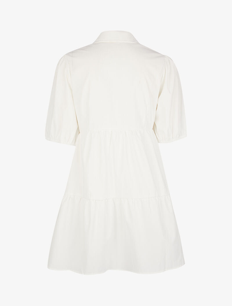 Robe trapèze boutonnée - ecru - 2