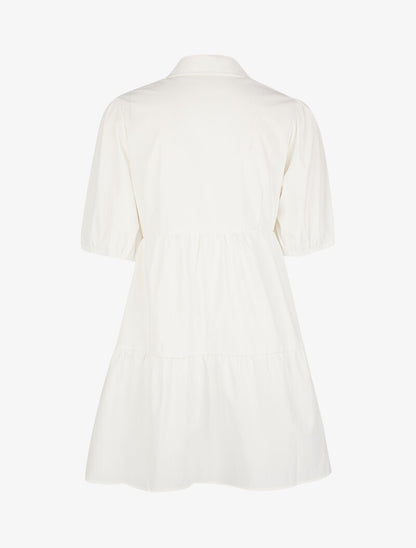 Robe trapèze boutonnée - ecru - 2