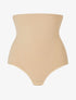 Culotte gainante à coutures contrastantes - beige - 1