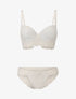 Ensemble à dentelle superposée - blanc - 1