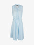 Robe légère et patineuse à petits carreaux - bleu - 1