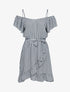 Robe imprimée à épaules nues - noir - 3