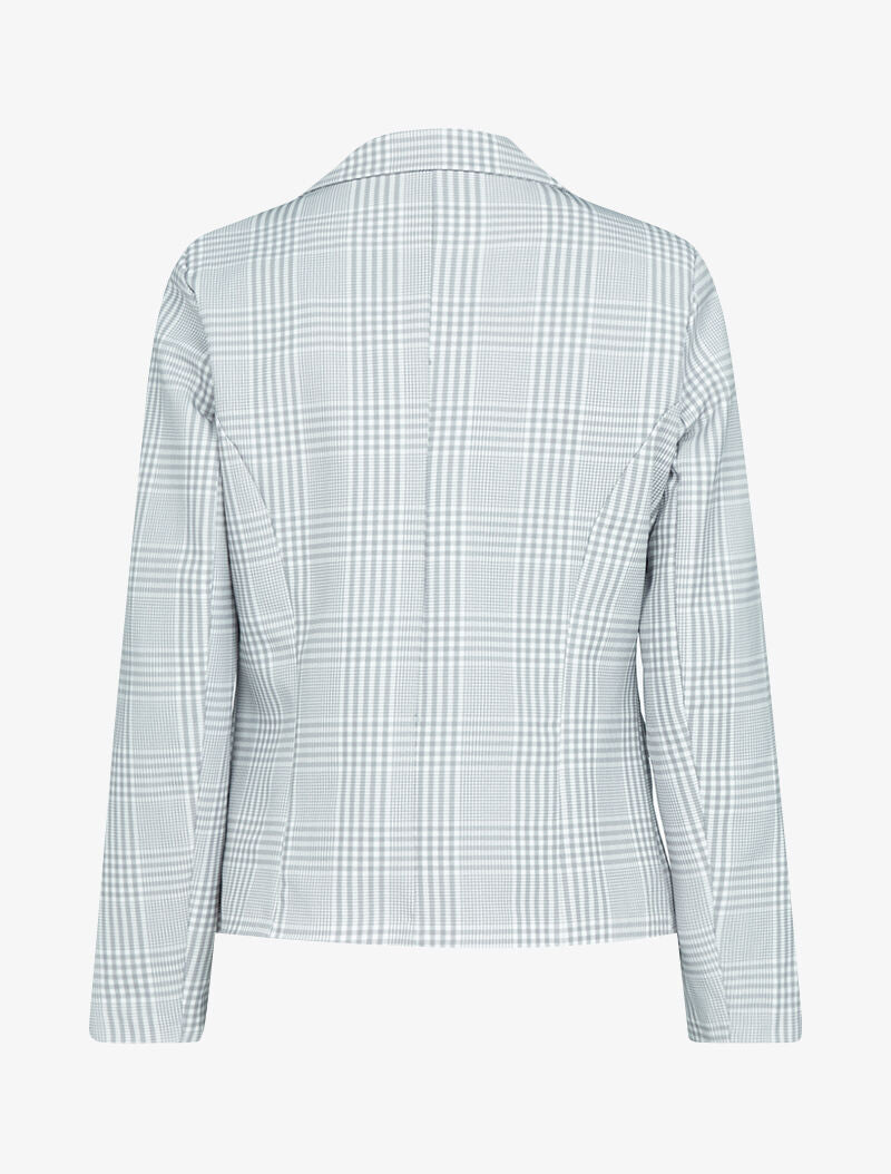 Blazer imprimé à col cranté - gris clair - 2