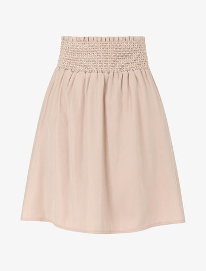 Jupe irisée à taille brodée - beige - 3