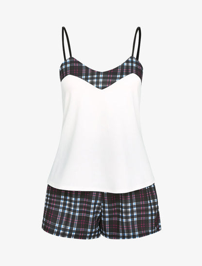 Ensemble à imprimé tartan - noir - 3