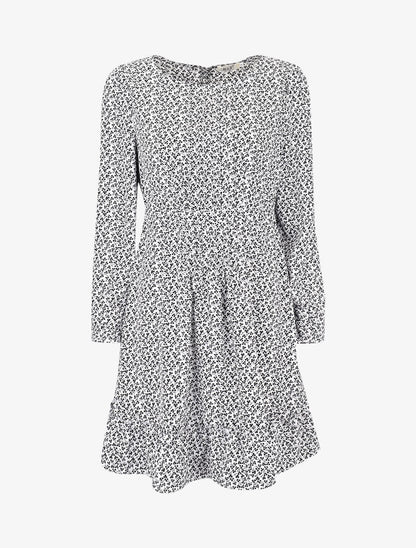 Robe patineuse à imprimé trèfles - blanc - 2