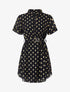 Robe patineuse à imprimé moucheté - noir - 3