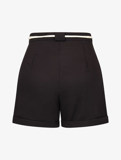 Short à grandes poches plaquées - noir - 2