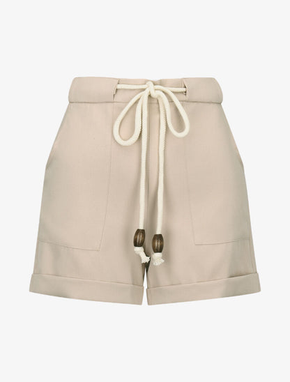 Short à grandes poches plaquées - beige - 1