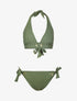 Bikini à détails oeillets - kaki - 3