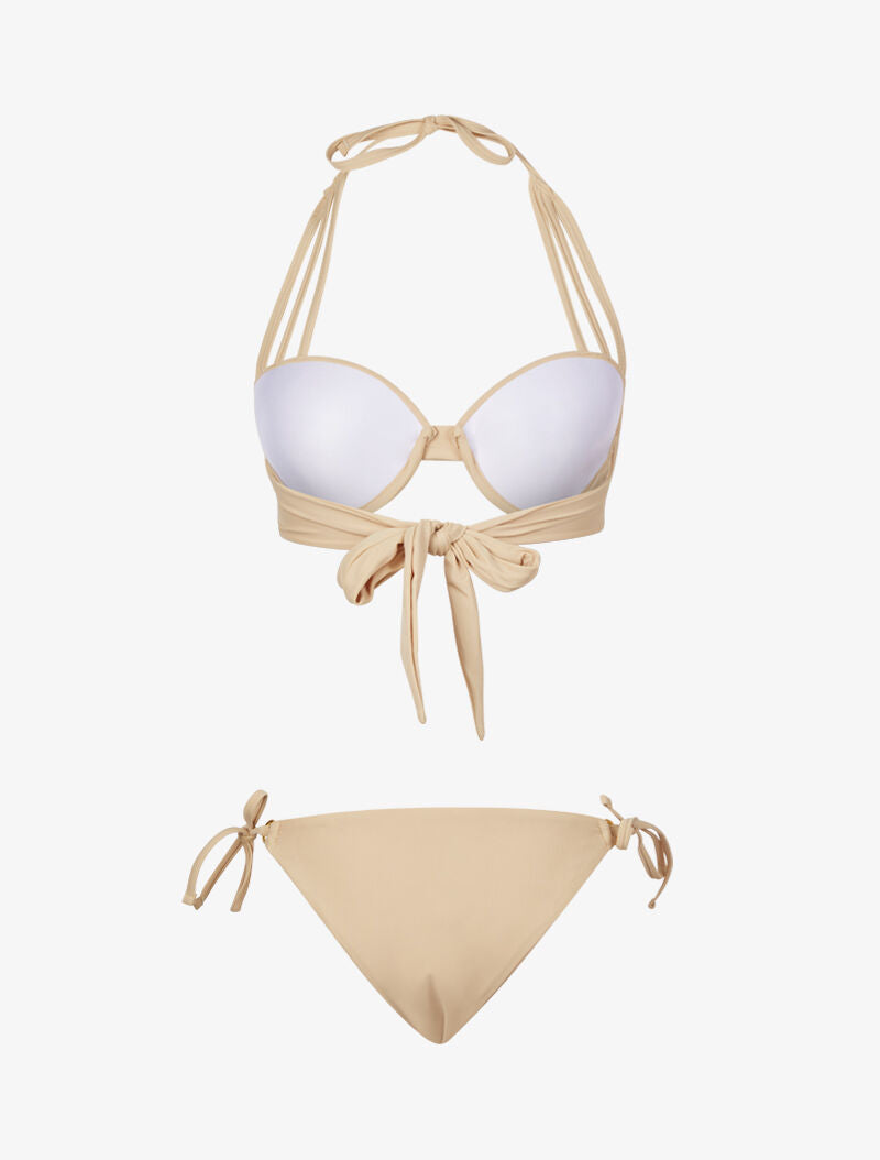 Bikini emboitant arrondi - beige - 2