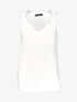 Blouse ample à détails nouer - blanc - 1