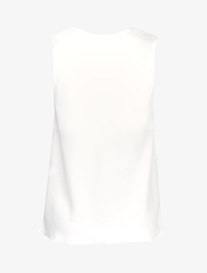 Blouse ample à détails nouer - blanc - 2