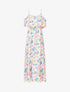 Robe à buste volanté et imprimé floral - blanc - 3