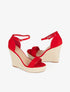 Compensées minimalistes hautes - rouge - 5