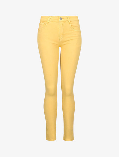 Jean taille standard extra long - jaune - 1