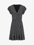 Robe à imprimé petites fleurs - noir - 1