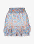 Mini jupe à imprimé floral - bleu ciel - 3