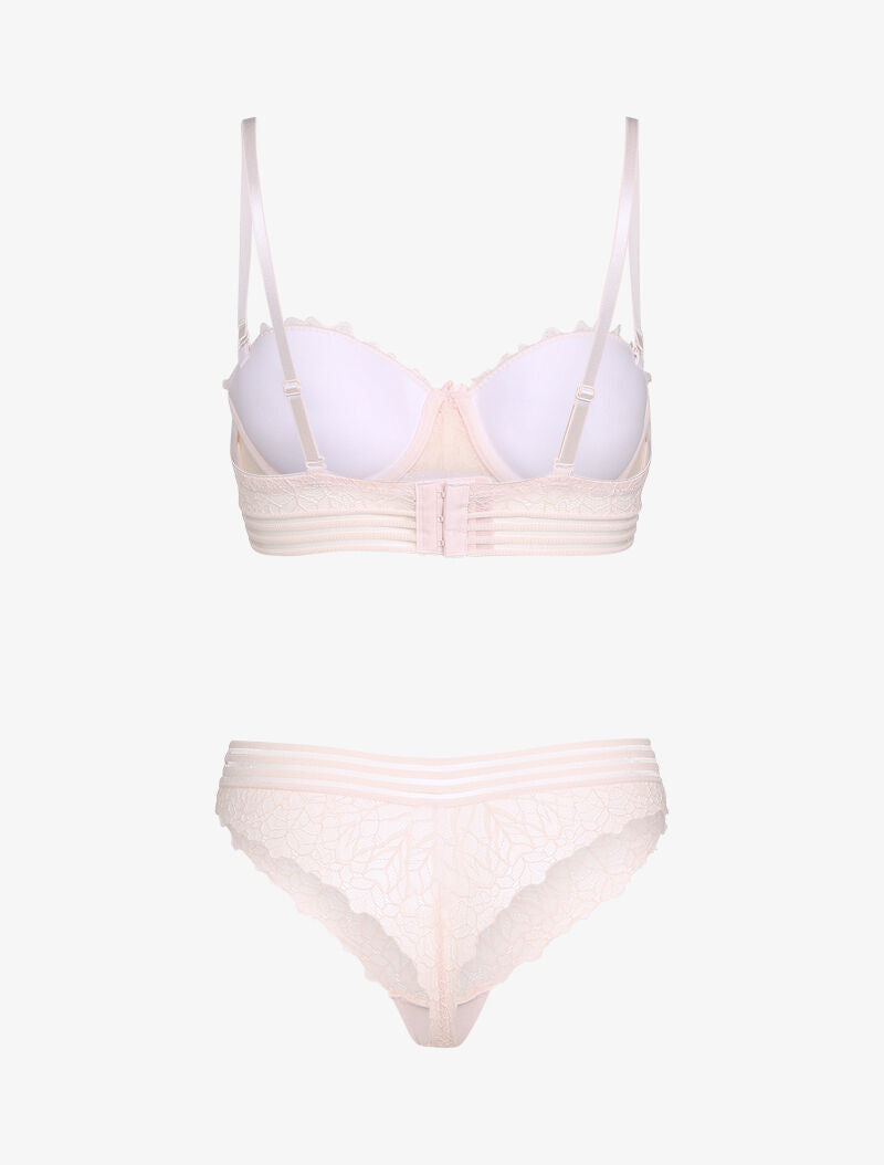 Ensemble à liserés élastiqués - rose - 2