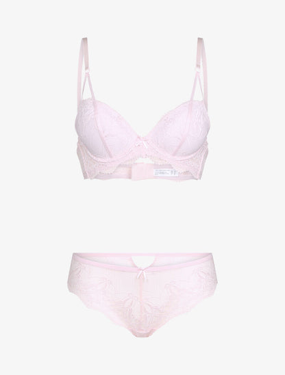 Ensemble en dentelle baroque - rose - 3