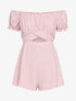 Combishort texturé à taille ajourée - rose - 3