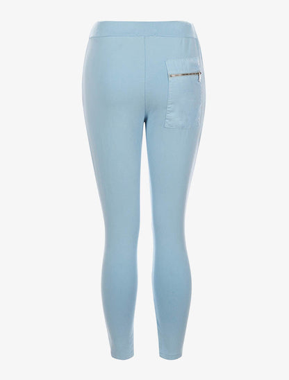 Joggingbroek 7/8 effen - lichtblauw