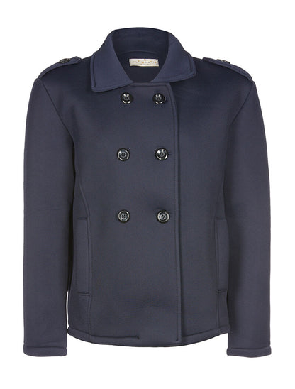 Caban mousse - marine - 1