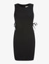 Robe côtés à corsets - noir - 3