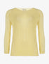 Pull maille ajourée - jaune - 1