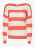 Pull à rayures basic - orange - 3