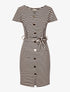 Robe marinière boutonnée - rose - 1