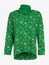 Top ample et foulard - vert - 1