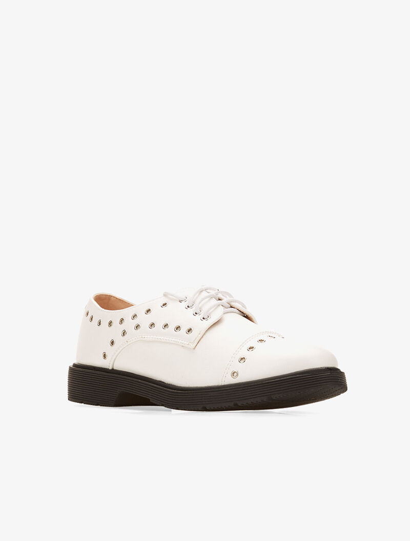 Derbies à oeillets - blanc - 2