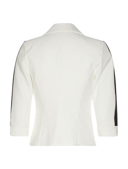 Veste à bras colorées - blanc/noir - 2