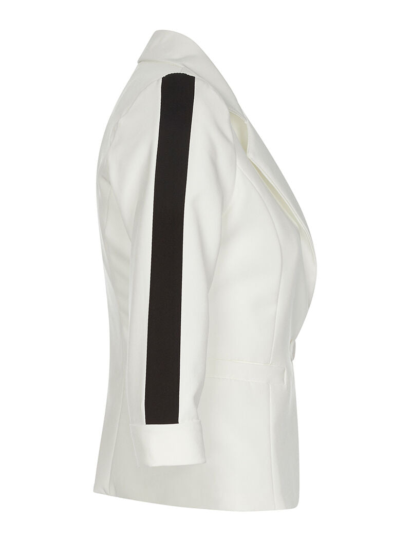 Veste à bras colorées - blanc/noir - 3