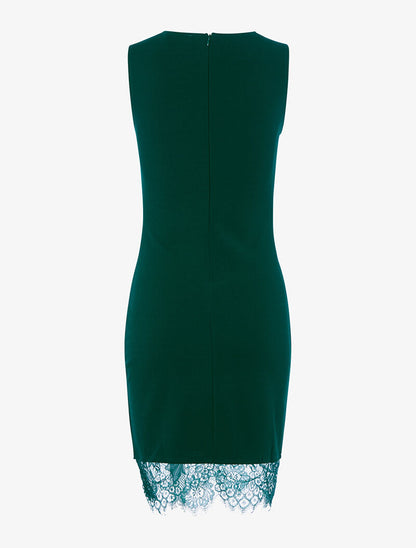 Robe poitrine à empiècement croisé - vert - 2