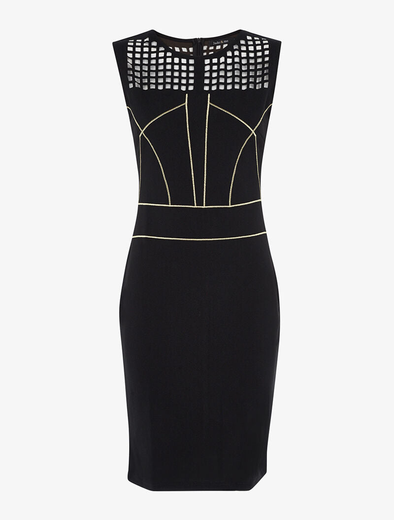Robe buste ajouré - noir - 2