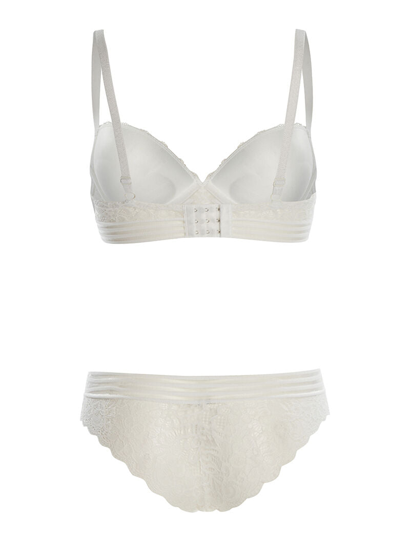 Ensemble SG et culotte à lignes - blanc - 2