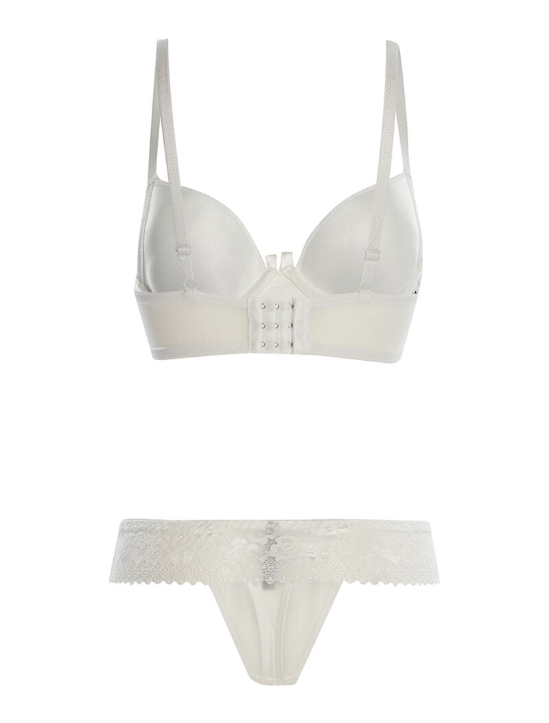 Ensemble SG et string à dentelle - blanc - 2