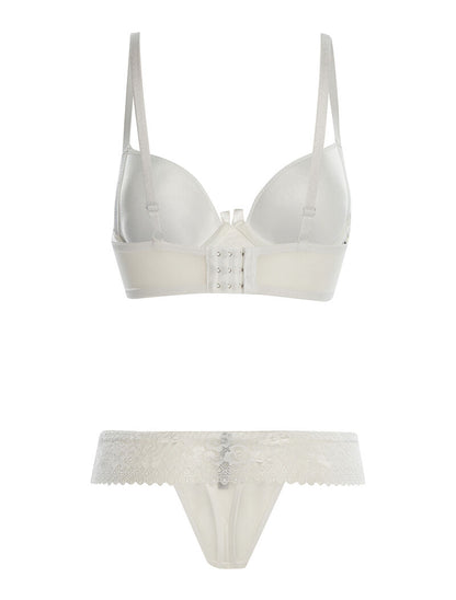 Ensemble SG et string à dentelle - blanc - 2