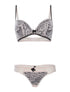 Ensemble SG et string liseré contrasté - rose - 3