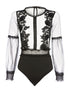 Body en tulle - noir - 1