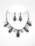 Parure gouttes - noir - 1