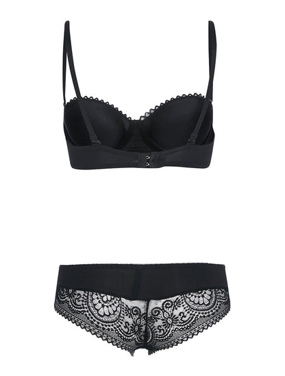 Ensemble SG et culotte dentelle - noir - 2