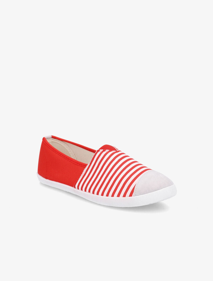 Slip - on rayées rouge - 2