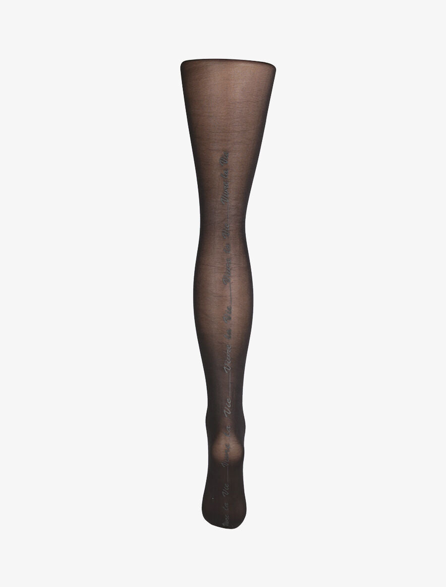 Collants en voile floqué à l&